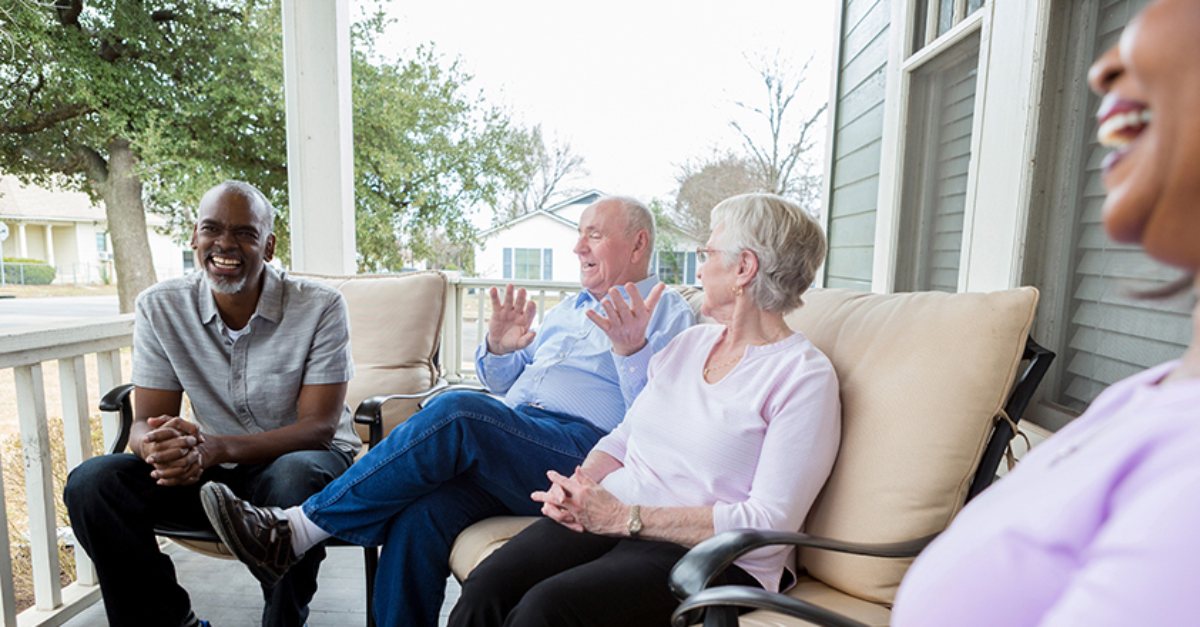 Older couple with real estate agent